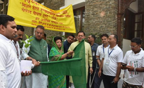 पर्यावरण संरक्षण और स्वच्छता अभियान का CM धामी ने किया फ्लैग ऑफ