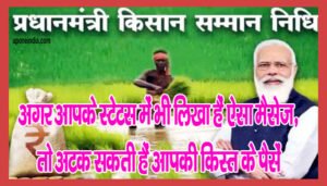 PM Kisan Samman Nidhi Yojana 13th Installment: अगर आपके स्टेटस में भी लिखा हैं ऐसा मैसेज, तो अटक सकती हैं आपकी किस्त के पैसें, इस तरह करें चेक